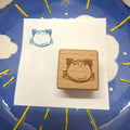 Cat Bun Rubber Stamp 猫咪包