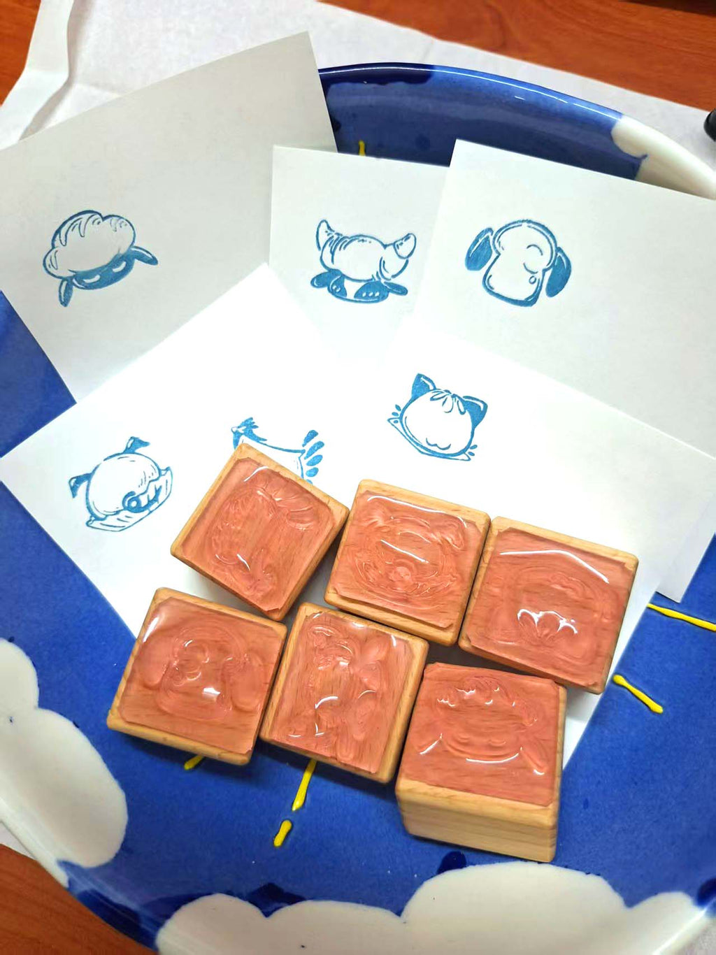 Sheep Bread Rubber Stamp 面包羊