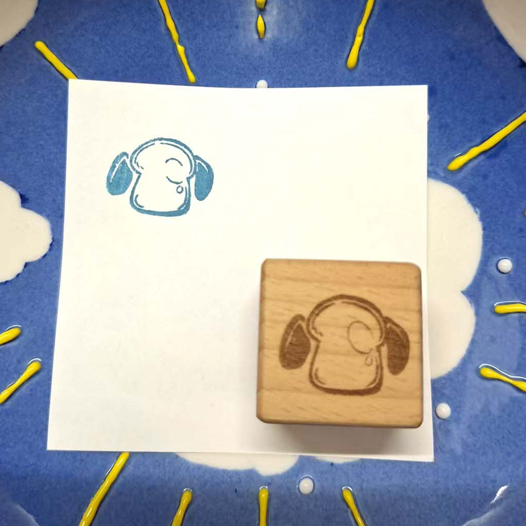 Dog Loaf Rubber Stamp 土司狗